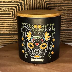 Day of the Death Frenchy/ Boston Terrier Design Canister